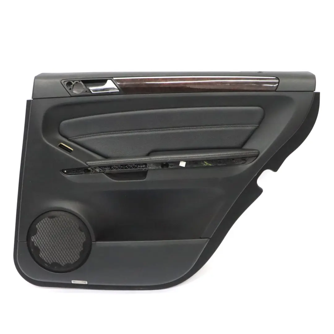 Mercedes GL X164 Rear Right O/S Door Card Decor Strip Trim Silver Black Leather - SKU A1647300870 - Part number A1647300870