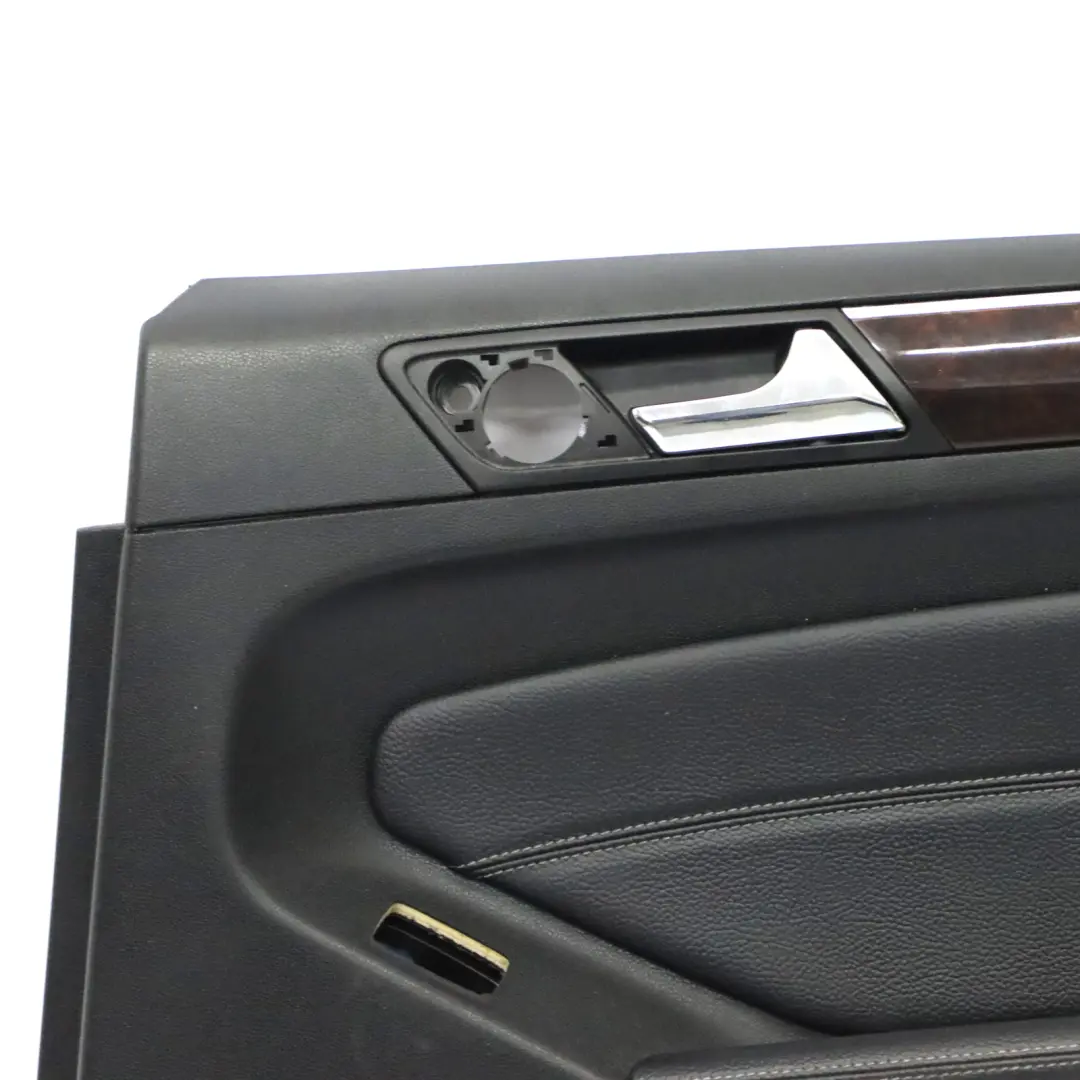 Mercedes GL X164 Rear Right O/S Door Card Decor Strip Trim Silver Black Leather - SKU A1647300870 - Part number A1647300870