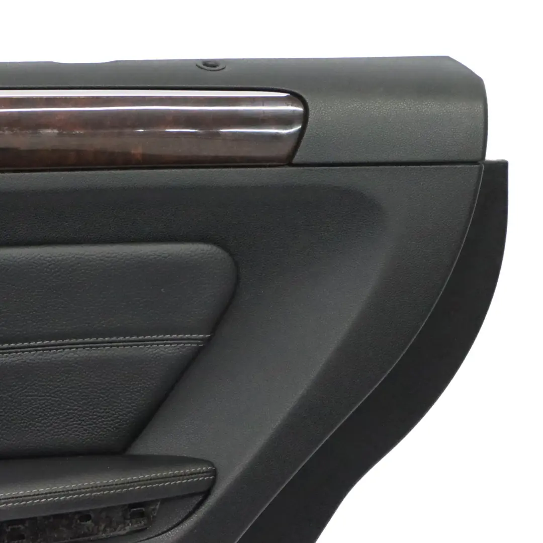 Right O/S Door Card Decor Strip Trim Silver Black Leather to Mercedes GL X164 Rear with Part number A1647300870 Mercedes GL X164 Rear Right O/S Door Card Decor Strip Trim Silver Black Leather - SKU A1647300870 - Part number A1647300870