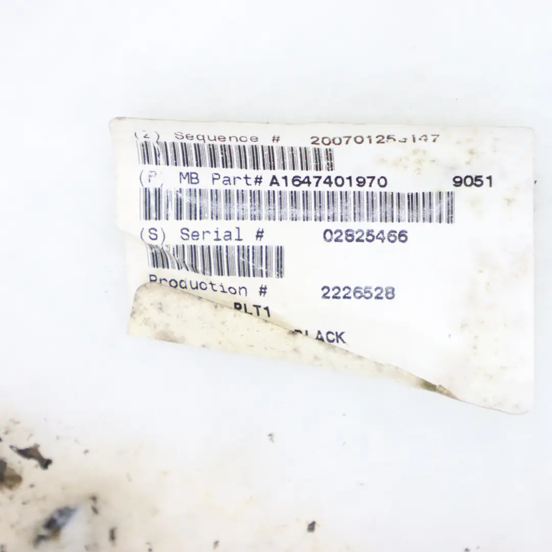 Coperchio posteriore del baule Coperchio antracite per Mercedes W164 con numero di parte A1647400970 Mercedes W164 Coperchio posteriore del baule Coperchio antracite - SKU A1647400970 - Numero di parte A1647400970