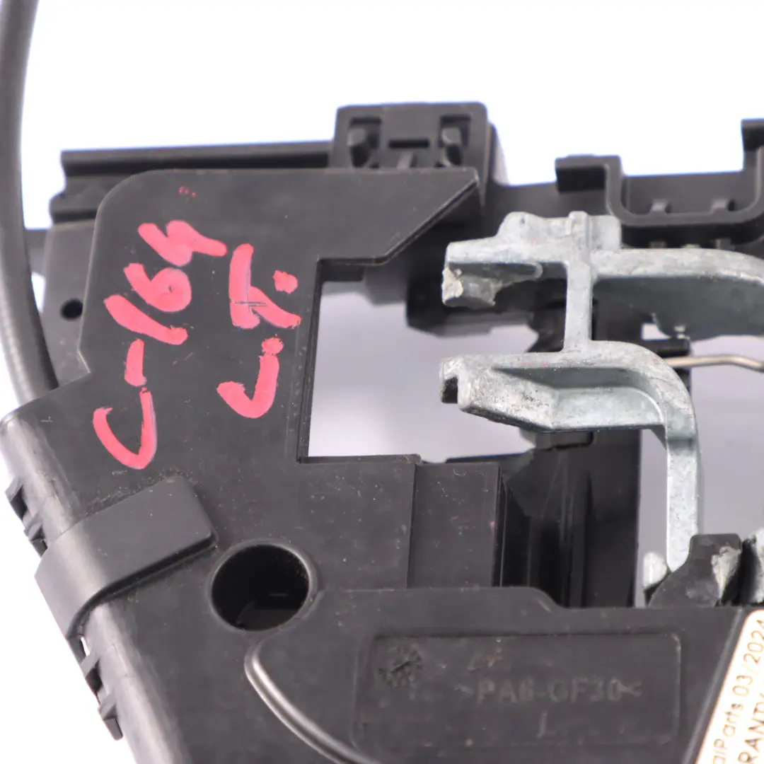 Left N/S Door Handle Carrier Base to Mercedes ML W164 Rear with Part number A1647600534 Mercedes ML W164 Rear Left N/S Door Handle Carrier Base - SKU A1647600534 - Part number A1647600534