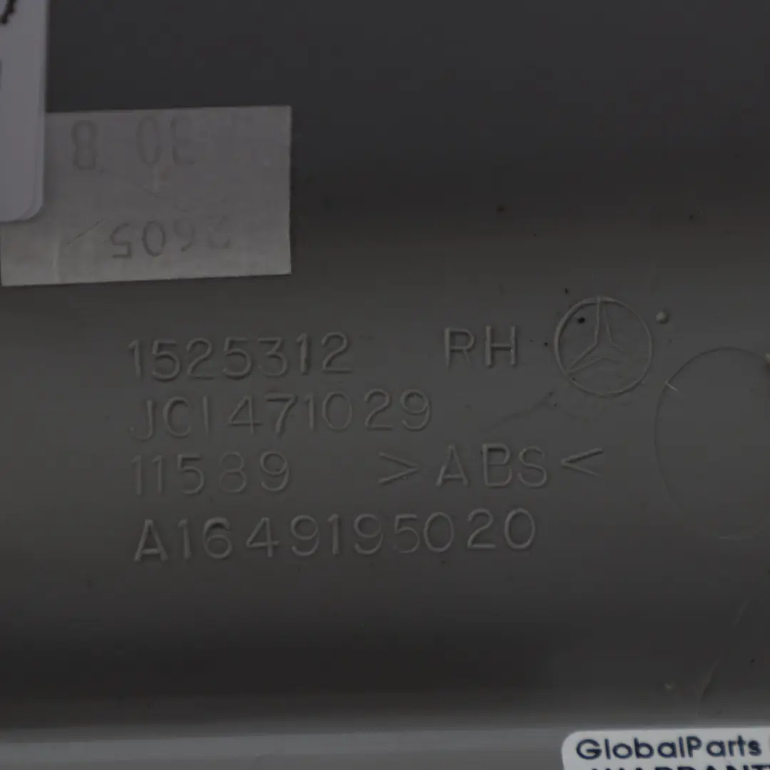 Mercedes ML W164 Siège Avant Droit Rail Couvercle extérieur gris - SKU A1649195020-1 - Numéro de pièce A1649195020