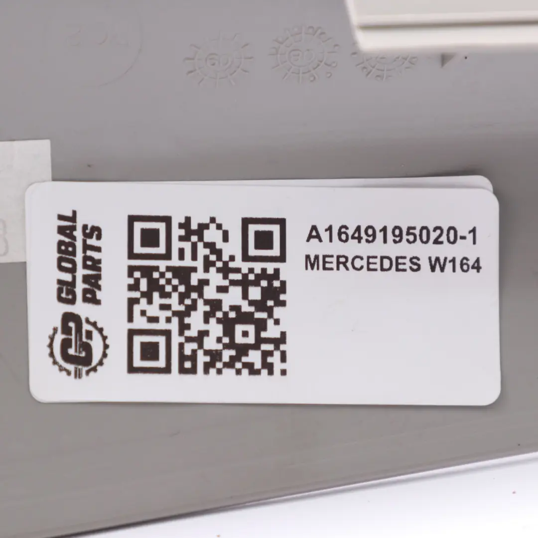 Front Right Seat Rail O/S Outside Cover Grey to Mercedes ML W164 with Part number A1649195020 Mercedes ML W164 Front Right Seat Rail O/S Outside Cover Grey - SKU A1649195020-1 - Part number A1649195020