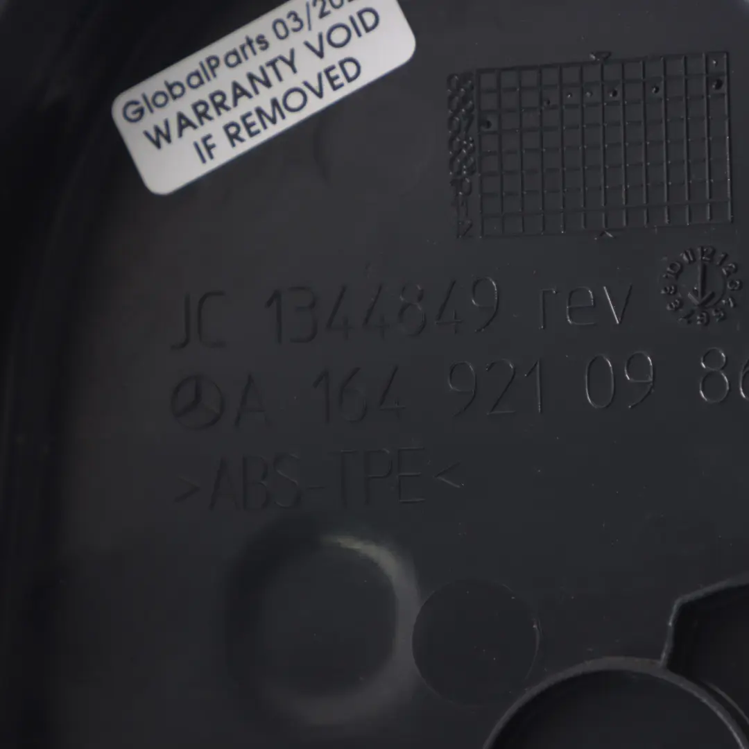 Seat Panel Mercedes x164 Rear Seat Left Outer Cover Black - SKU A1649210986 - Part number A1649210986