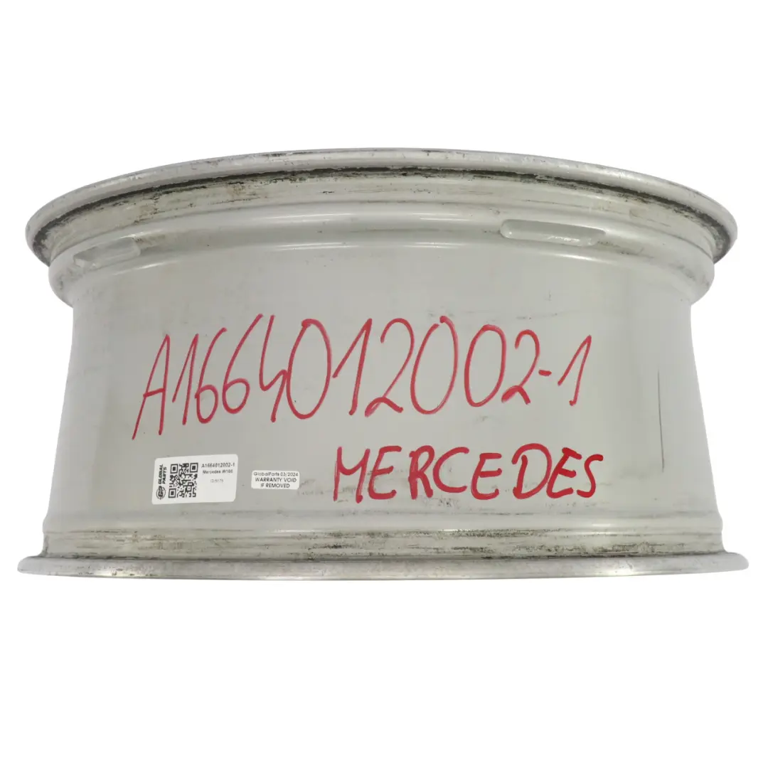 Plata AMG Llanta de aleación 20" 5 radios 9J ET:57 para Mercedes ML W166 con número de pieza A1664012002 Mercedes ML W166 Plata AMG Llanta de aleación 20" 5 radios 9J ET:57 - SKU A1664012002-1 - Número de pieza A1664012002