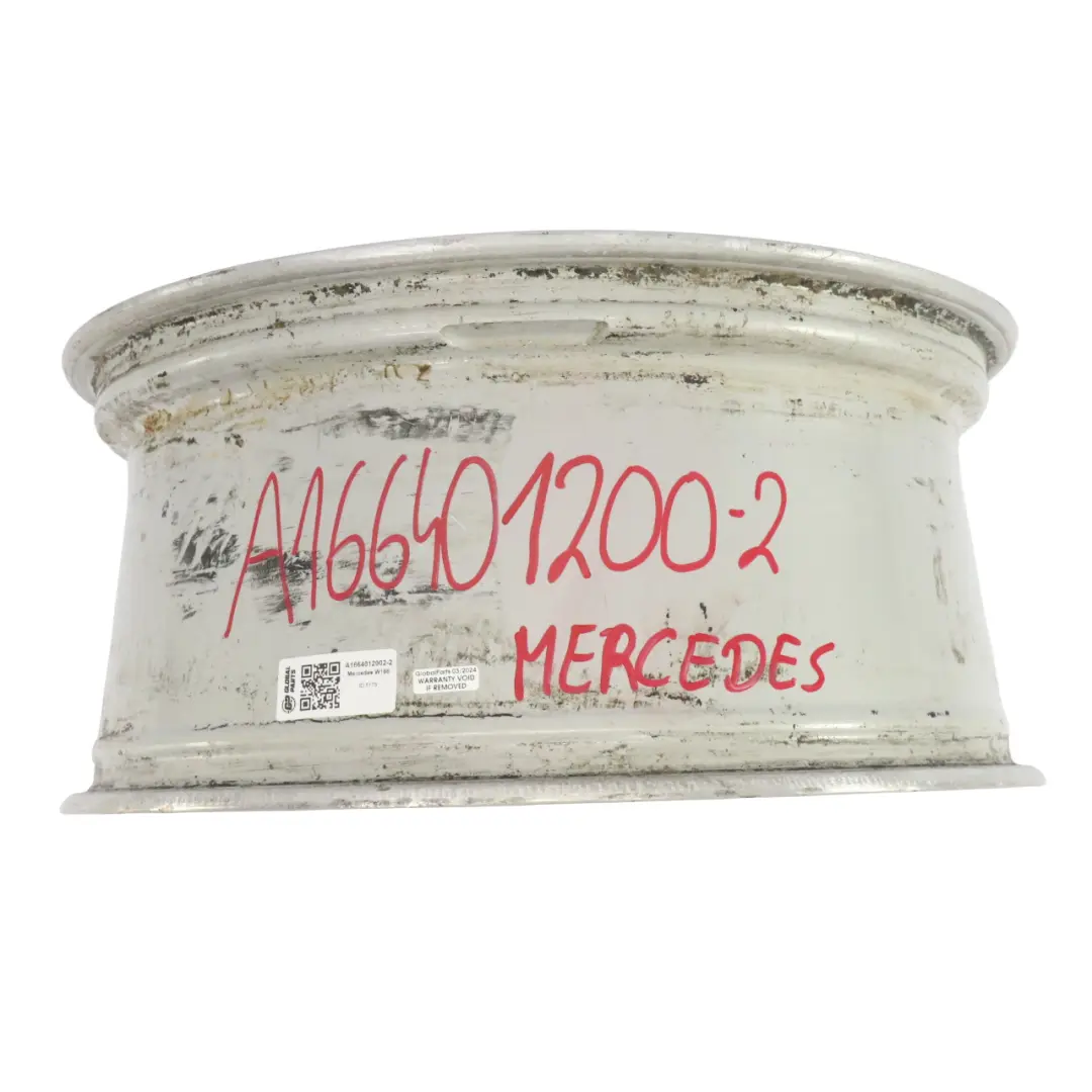 Mercedes ML W166 Plata AMG Llanta de aleación 20" 5 radios 9J ET:57 - SKU A1664012002-2 - Número de pieza A1664012002