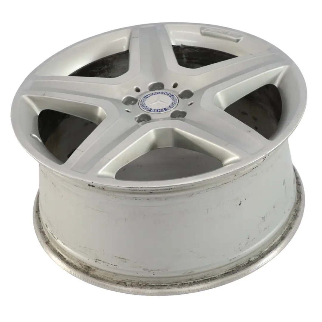 Plata AMG Llanta de aleación 20" 5 radios 9J ET:57 para Mercedes ML W166 con número de pieza A1664012002 Mercedes ML W166 Plata AMG Llanta de aleación 20" 5 radios 9J ET:57 - SKU A1664012002-2 - Número de pieza A1664012002