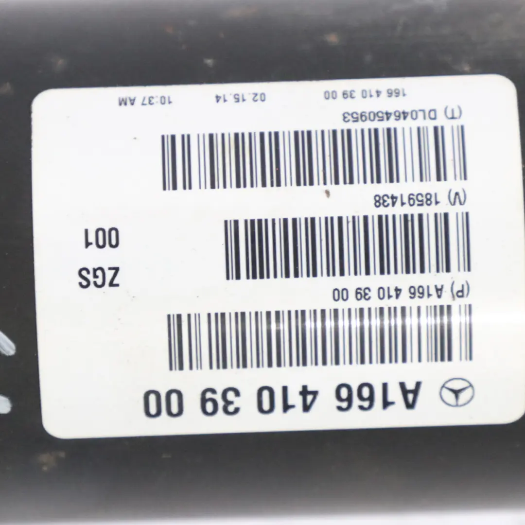 Propshaft Mercedes ML350 W166 Diesel OM642 4matic Automatic Transmission  - SKU A1664103900 - Part number A1664103900