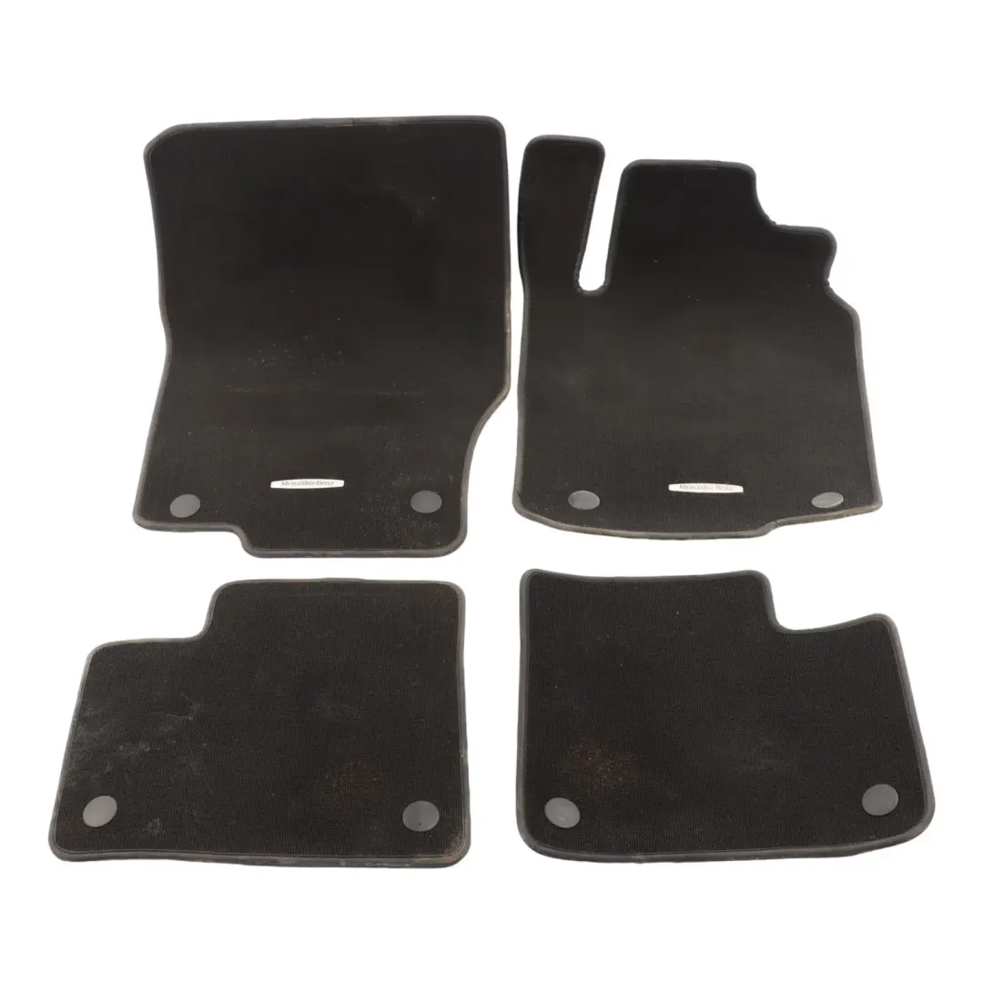 Floor Mats Interior Front Rear Cover Black Set to Mercedes W166 with Part number A1666800648 Mercedes W166 Floor Mats Interior Front Rear Cover Black Set - SKU A1666800648 - Part number A1666800648
