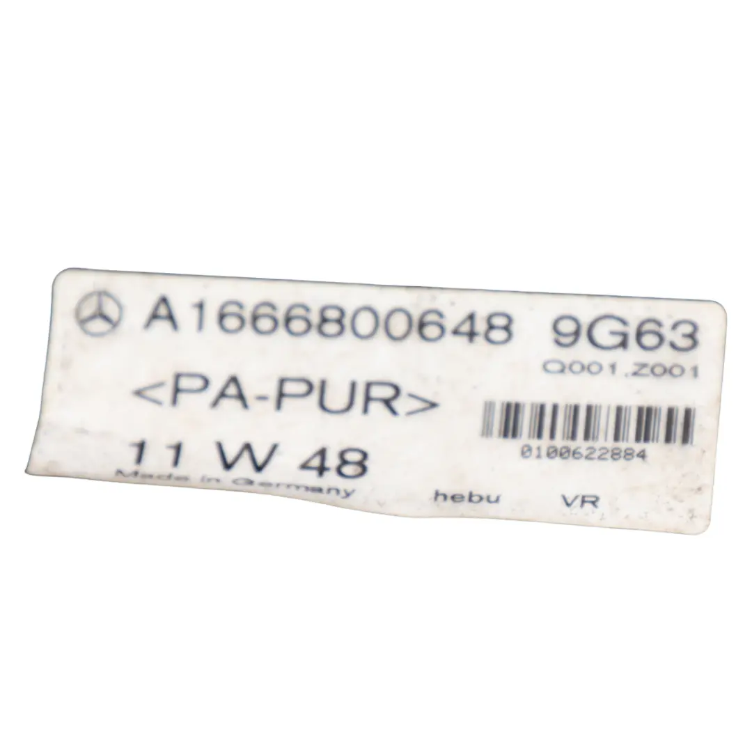 Mercedes W166 Floor Mats Interior Front Rear Cover Black Set - SKU A1666800648 - Part number A1666800648