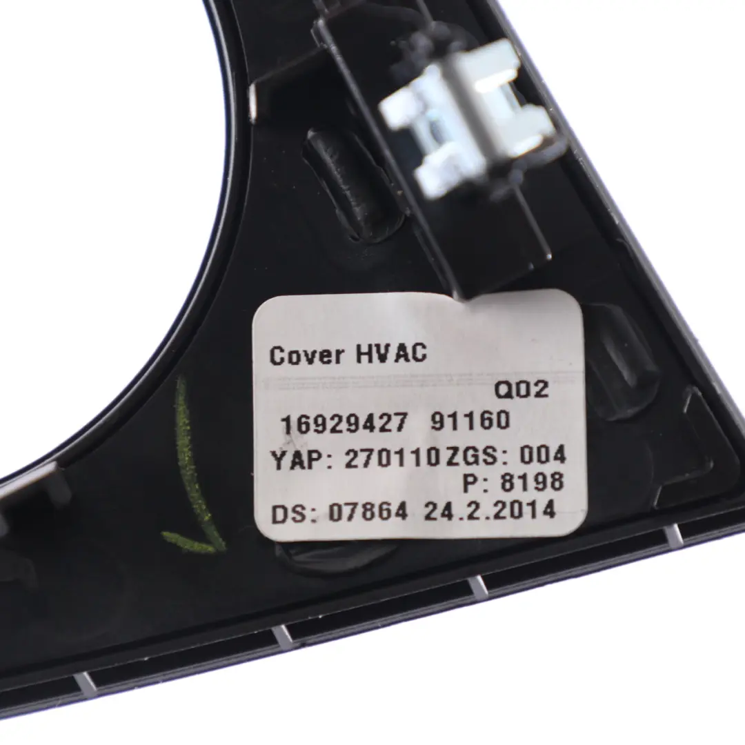  Trim Mercedes ML W166 Air Conditioning Switch Frame Cover Black - SKU A1666801207 - Part number A1666801207