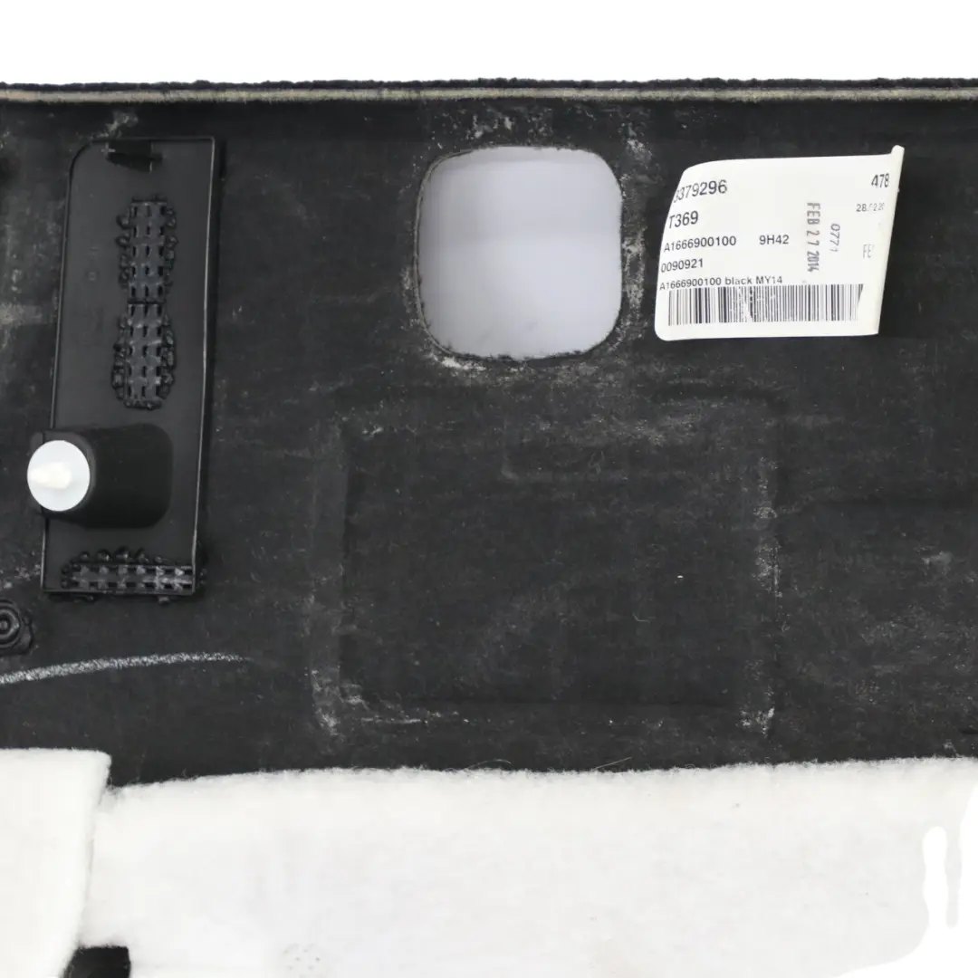  Trunk Card Mercedes ML W166 Boot Side Panel Trim Left Black - SKU A1666900100 - Part number A1666900100
