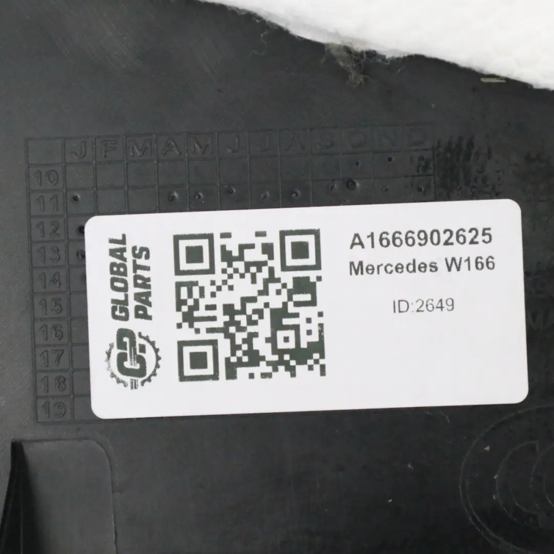  Pillar B Cover Mercedes W166 C292 Interior Trim Bottom Right Black - SKU A1666902625 - Part number A1666902625