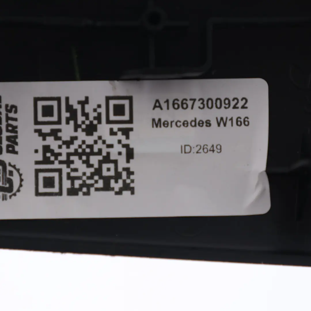 Door Trim Mercedes ML W166 Interior Rear Left Door Card Strip Aluminium - SKU A1667300922 - Part number A1667300922