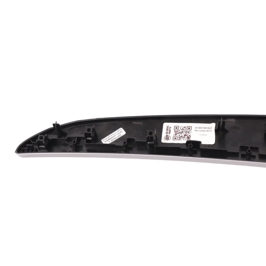  Embellecedor Puerta Mercedes ML W166 Banda Interior Trasera Derecha Aluminio - SKU A1667301022 - Número de pieza A1667301022