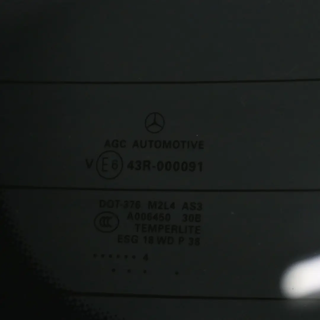  Cristal trasero Mercedes ML W166 Tapa del maletero Cristal tintado Negro AS3 - SKU A1667400257 - Número de pieza A1667400257