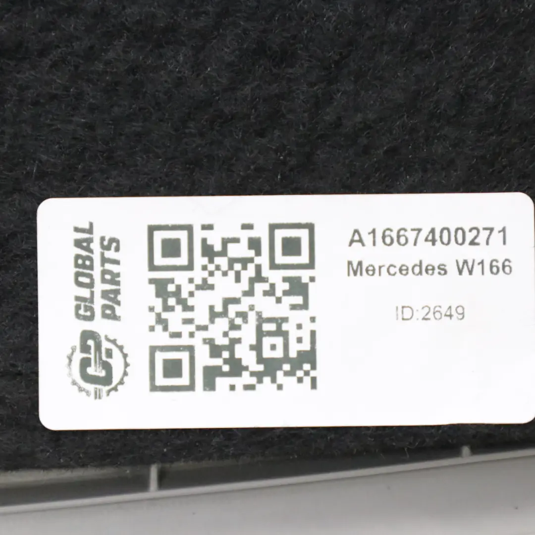  Window Frame Mercedes ML W166 Trunk Lid Inner Trim Right Grey - SKU A1667400271 - Part number A1667400271
