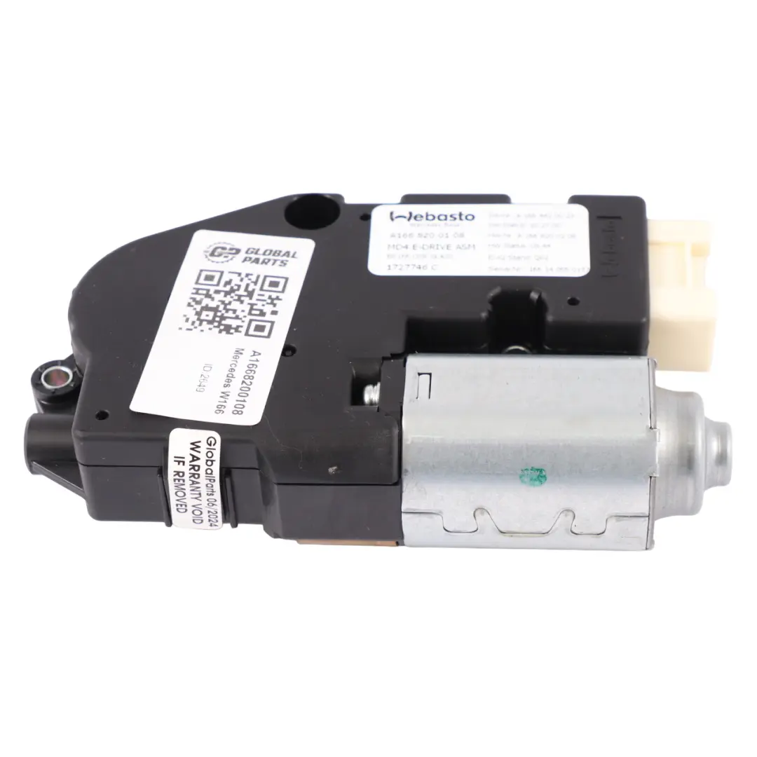 Mercedes ML W166 Techo corredizo panorámico Motor Actuador Unidad - SKU A1668200108 - Número de pieza A1668200108