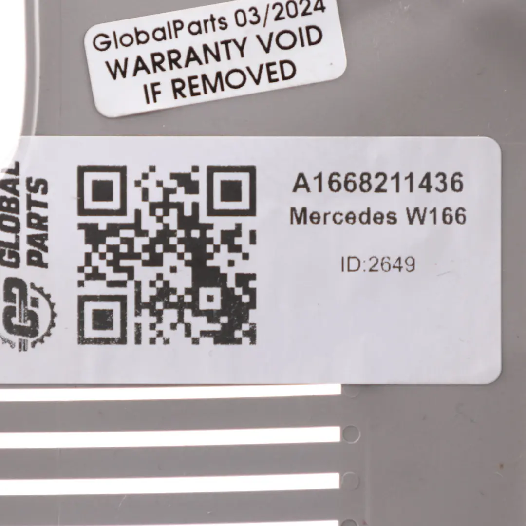  Garniture pare-brise Mercedes ML W166 Couvercle détecteur pluie intérieur Gris - SKU A1668211436 - Numéro de pièce A1668211436