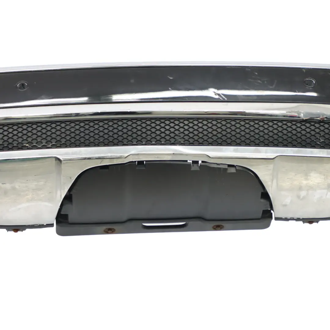 Bumper Rear Trim Panel Covering AMG Obsidian Black Metallic - 197 to Mercedes W166 with Part number A1668804440 Mercedes W166 Bumper Rear Trim Panel Covering AMG Obsidian Black Metallic - 197 - SKU A1668804440-OB - Part number A1668804440