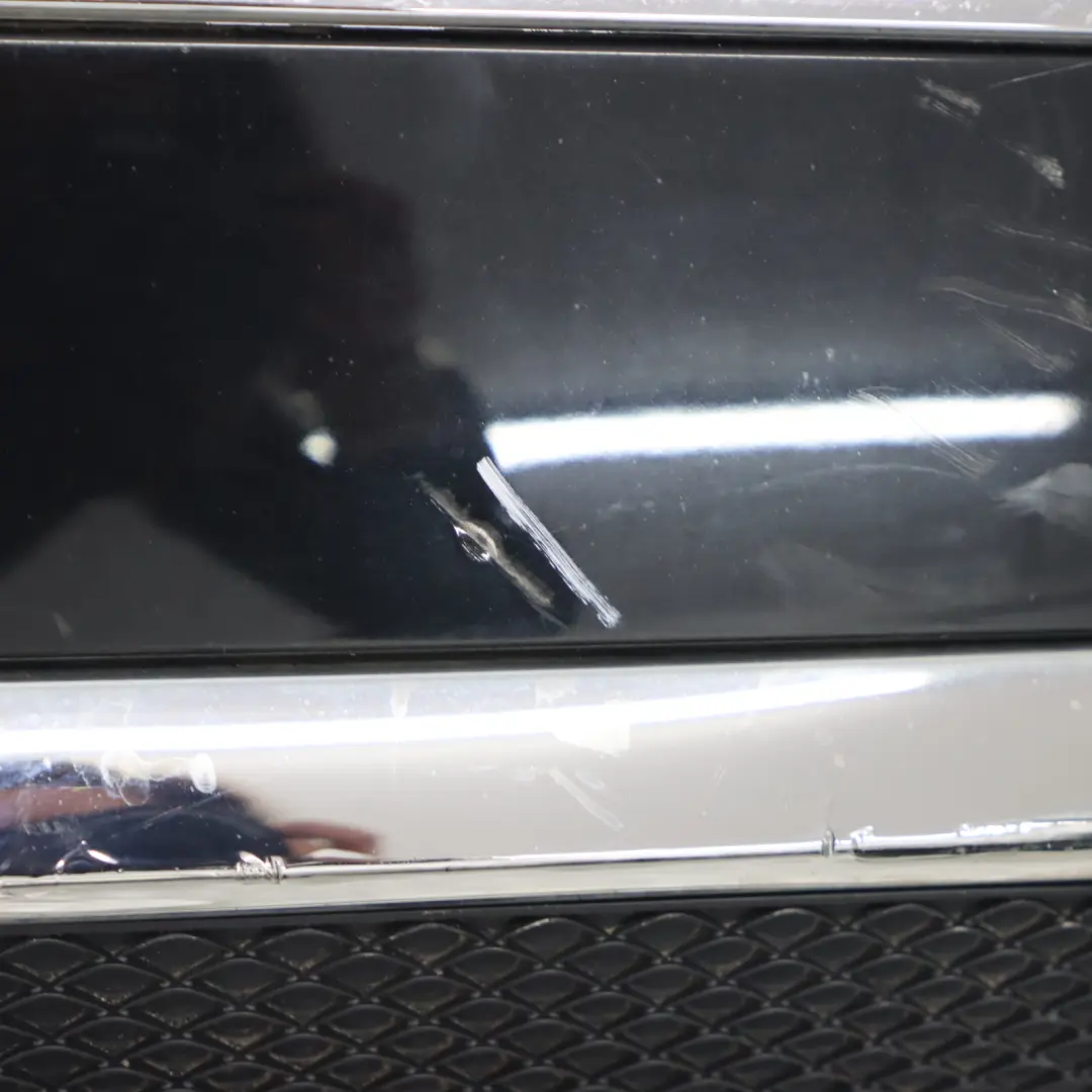 Bumper Rear Trim Panel Covering AMG Obsidian Black Metallic - 197 to Mercedes W166 with Part number A1668804440 Mercedes W166 Bumper Rear Trim Panel Covering AMG Obsidian Black Metallic - 197 - SKU A1668804440-OB - Part number A1668804440