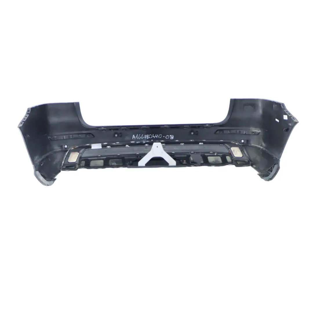 Mercedes W166 Bumper Rear Trim Panel Covering AMG Obsidian Black Metallic - 197 - SKU A1668804440-OB - Part number A1668804440