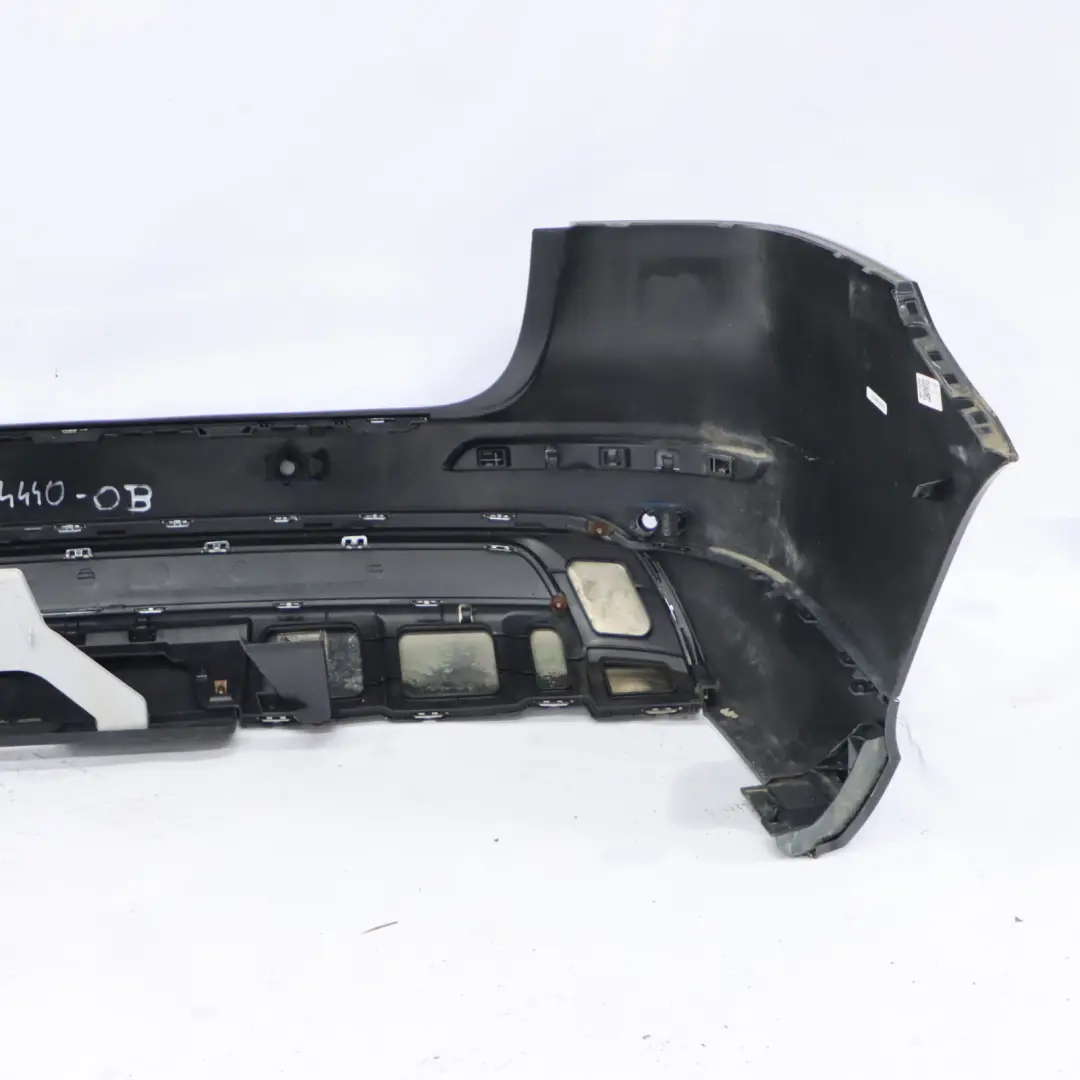 Bumper Rear Trim Panel Covering AMG Obsidian Black Metallic - 197 to Mercedes W166 with Part number A1668804440 Mercedes W166 Bumper Rear Trim Panel Covering AMG Obsidian Black Metallic - 197 - SKU A1668804440-OB - Part number A1668804440