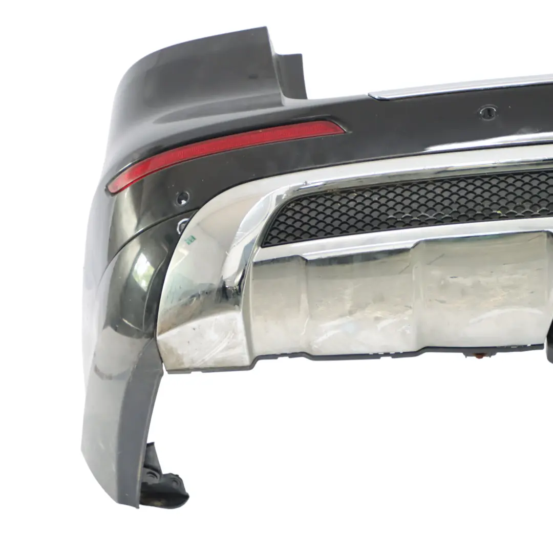 Bumper Rear Trim Panel Covering AMG Obsidian Black Metallic - 197 to Mercedes W166 with Part number A1668804440 Mercedes W166 Bumper Rear Trim Panel Covering AMG Obsidian Black Metallic - 197 - SKU A1668804440-OB - Part number A1668804440