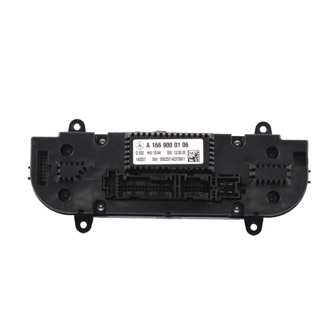 AC Switch Mercedes ML W166 Air Conditioning Blower Control Panel - SKU A1669000106 - Part number A1669000106