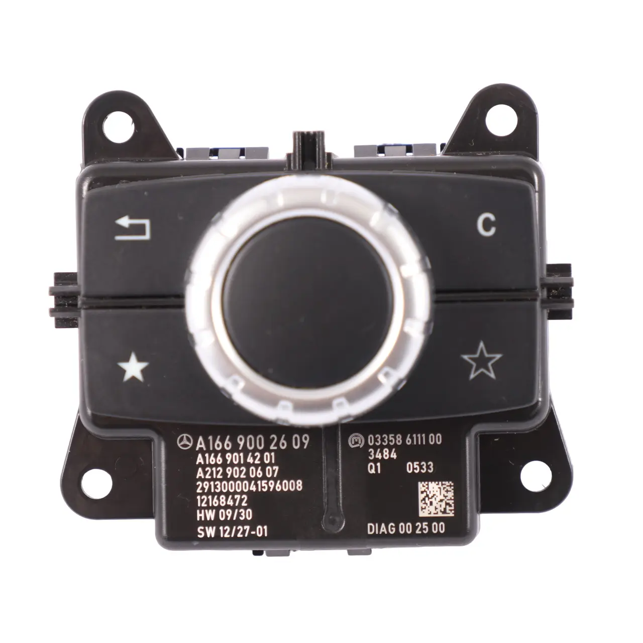 Mercedes W166 Console Commutation Sat Navigation Bouton Contrôleur A1669002609