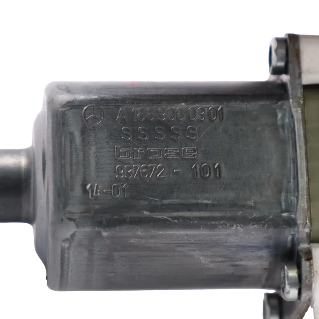 Window Lifter Motor Front Right O/S Regulator Drive to Mercedes ML W166 with Part number A1669060301 Mercedes ML W166 Window Lifter Motor Front Right O/S Regulator Drive - SKU A1669060301 - Part number A1669060301