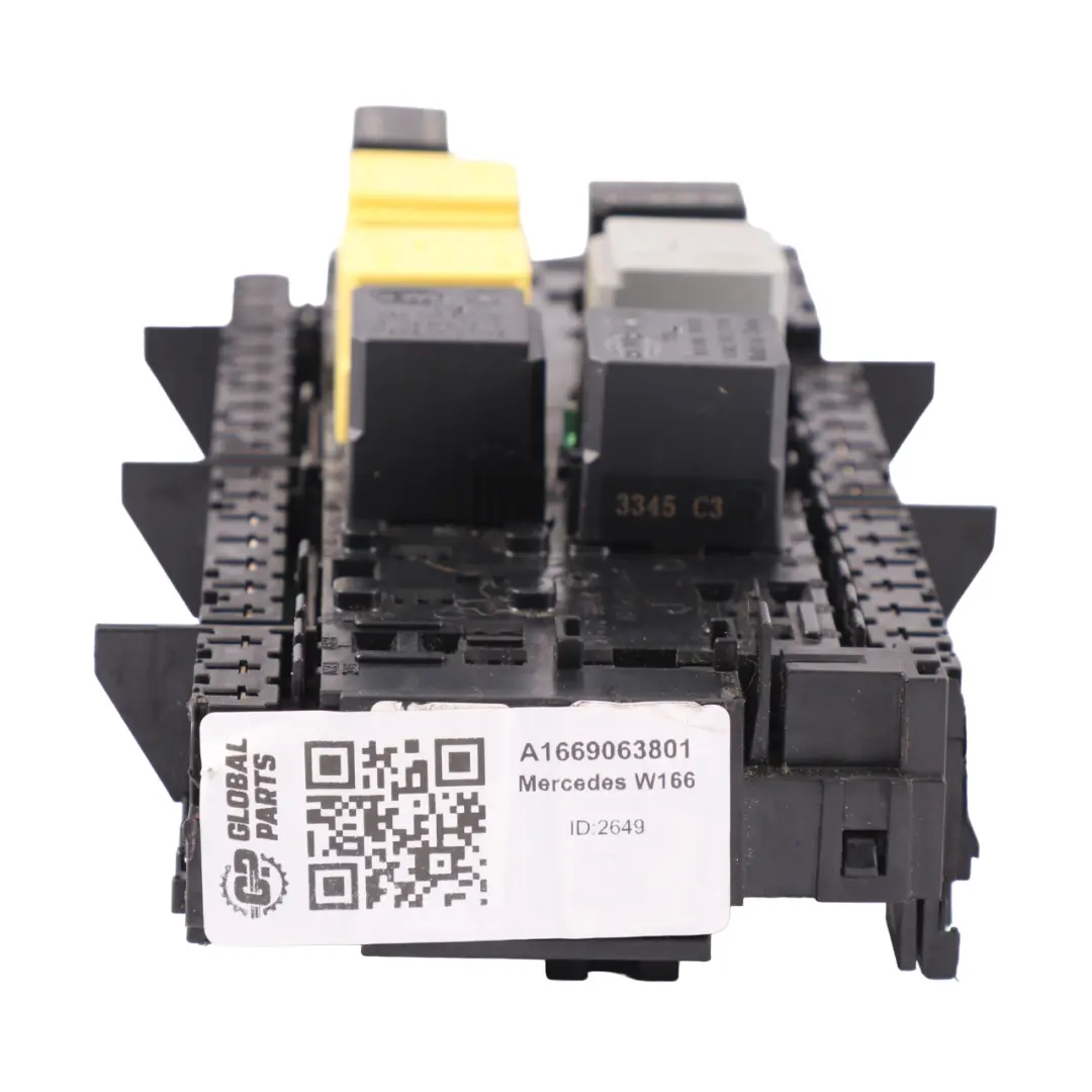 Compartment Relay Module to Mercedes ML W166 Relay Box Engine with Part number A1669063801 Mercedes ML W166 Relay Box Engine Compartment Relay Module - SKU A1669063801 - Part number A1669063801