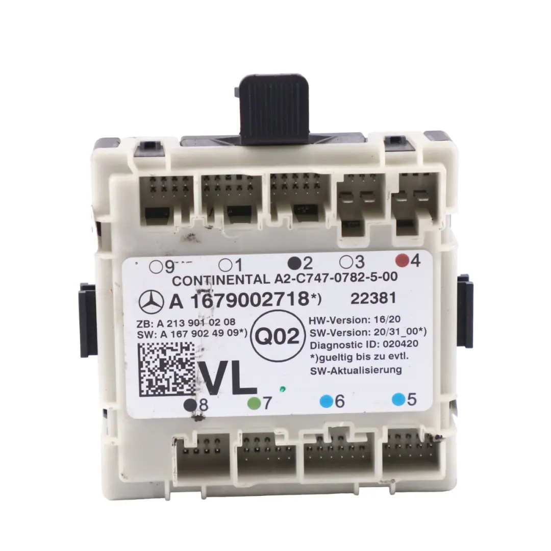 Mercedes W205 C253 W257 Door Module Front Left N/S Control Unit ECU - SKU A1679002718-1 - Part number A1679002718