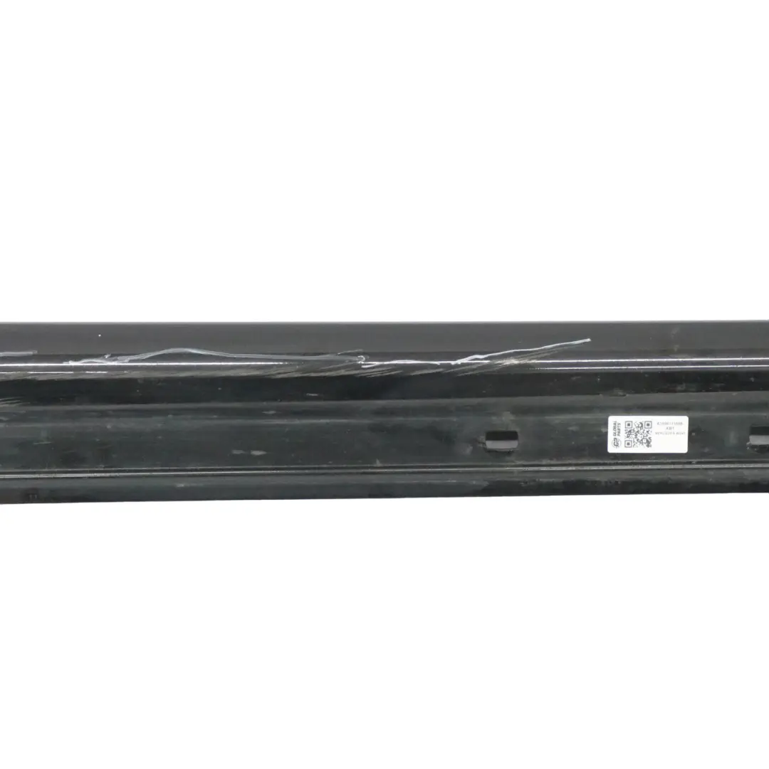Mercedes W245 Side Skirt Door Sill Cover Right O/S Cosmic Black Metallic - 191 - SKU A1696111608-KB1 - Part number A1696111608