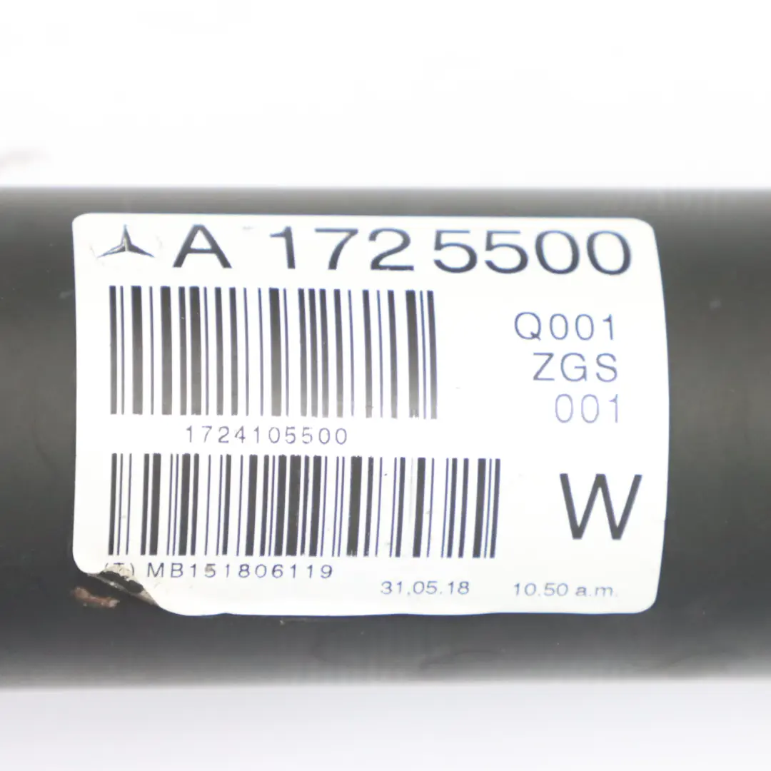 Albero di trasmissione propshaft AMG automatico A1723500410 per Mercedes R172 M276 con numero di parte A1724105500 Mercedes R172 M276 Albero di trasmissione propshaft AMG automatico A1723500410 - SKU a1724105500 - Numero di parte A1724105500
