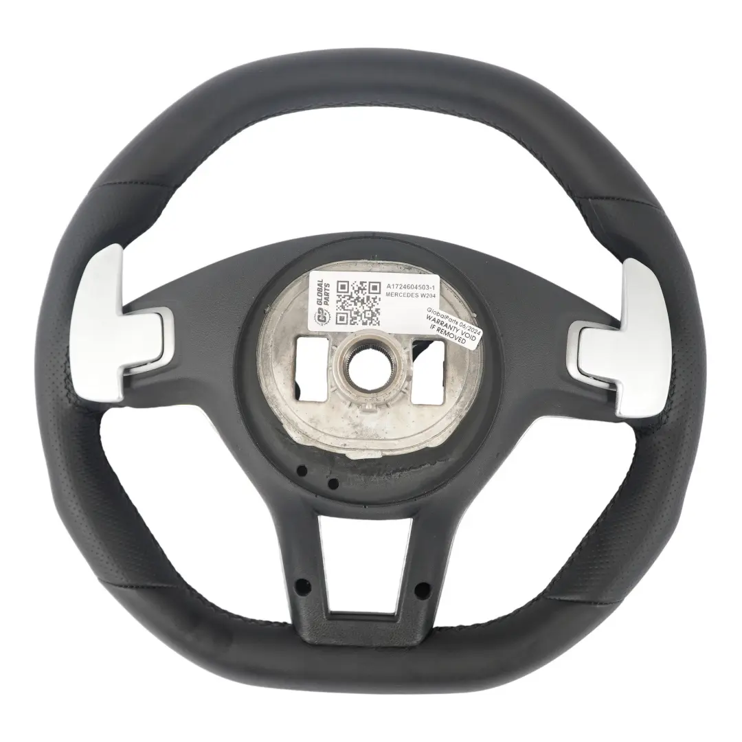Volante Mercedes W204 C63 AMG W212 NUEVO Cuero Negro Sport Paddle Shift - SKU A1724604503-1 - Número de pieza A1724604503