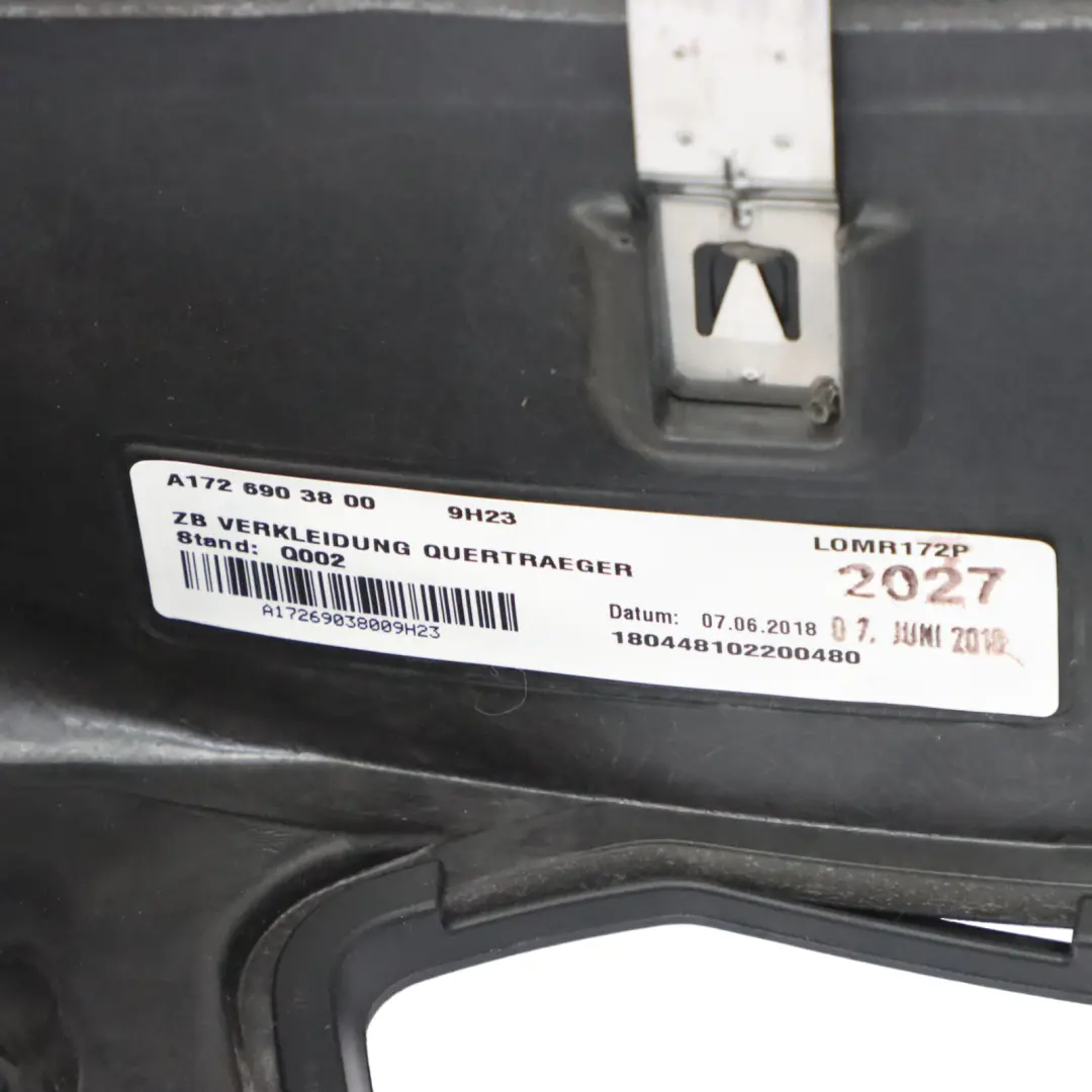 Mercedes SLC 43 AMG R172 Rear Shelf Rollover Bar Trim Cover Black - SKU A1726903800 - Part number A1726903800