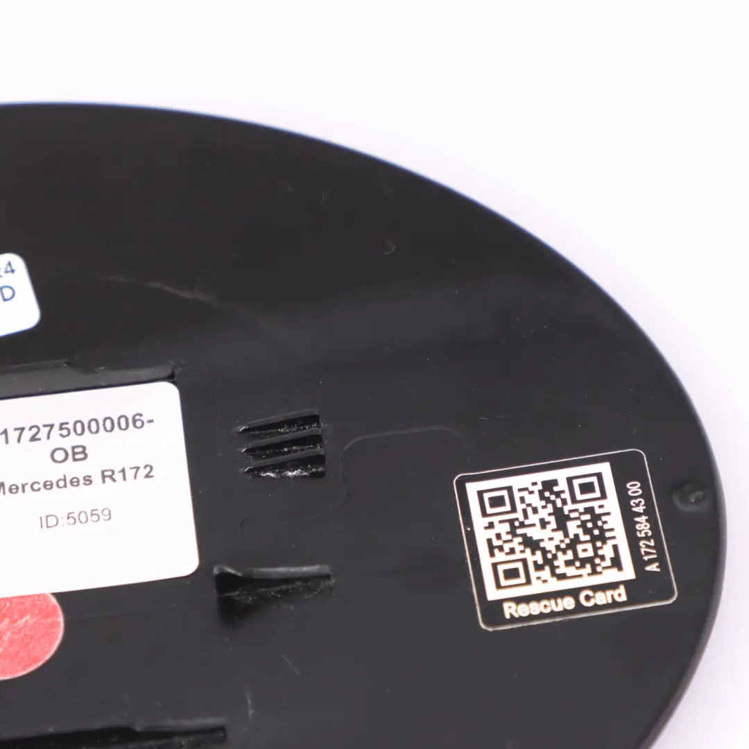 Flap Mercedes SLK R172 Fuel Filler Cap Obsidian Black 197 to Fuel with Part number A1727500006 Fuel Flap Mercedes SLK R172 Fuel Filler Cap Obsidian Black 197 - SKU A1727500006-OB - Part number A1727500006