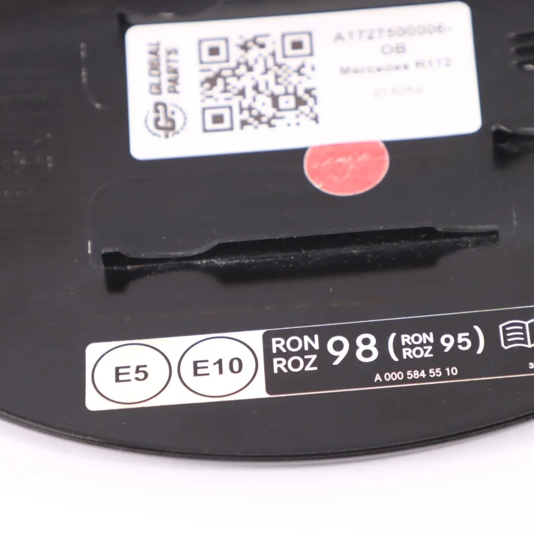 Trappe carburant Mercedes SLK R172 Bouchon réservoir carburant noir obsidien 197 pour à propos du numéro de pièce A1727500006 Trappe carburant Mercedes SLK R172 Bouchon réservoir carburant noir obsidien 197 - SKU A1727500006-OB - Numéro de pièce A1727500006