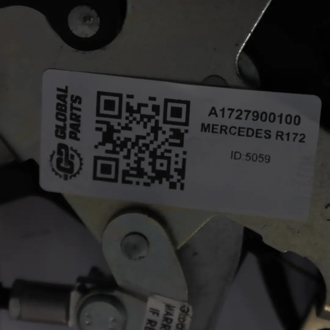 Tetto pieghevole Bloccare anteriore sinistra destra Set Linkage per Mercedes R172 con numero di parte A1727900200 Mercedes R172 Tetto pieghevole Bloccare anteriore sinistra destra Set Linkage - SKU A1727900100 - Numero di parte A1727900200