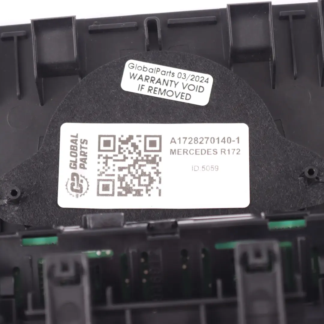 Copertura altoparlante centrale ripiano posteriore Nero per Mercedes SLK R172 con numero di parte A1728270140 Mercedes SLK R172 Copertura altoparlante centrale ripiano posteriore Nero - SKU A1728270140-1 - Numero di parte A1728270140
