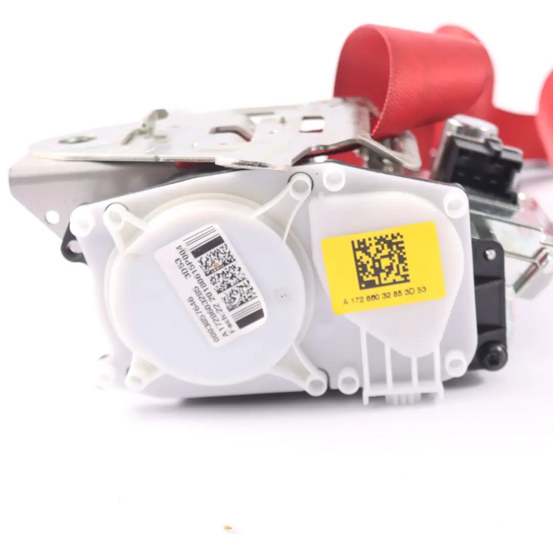 Belt Mercedes SLC R172 AMG Front Seat Right O/S Safety Belt Red to Seat with Part number a1728603285 Seat Belt Mercedes SLC R172 AMG Front Seat Right O/S Safety Belt Red - SKU A1728603285 - Part number a1728603285