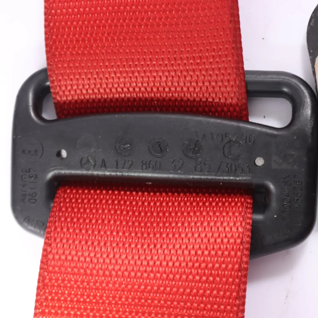 Ceinture de sécurité Mercedes SLC R172 AMG Siège avant droit Rouge pour à propos du numéro de pièce a1728603285 Ceinture de sécurité Mercedes SLC R172 AMG Siège avant droit Rouge - SKU A1728603285 - Numéro de pièce a1728603285