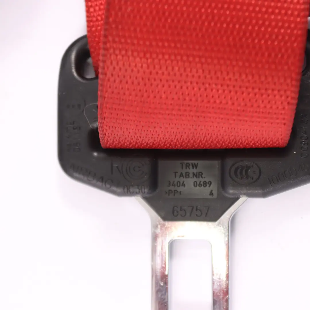  Cinturón de Seguridad Mercedes SLC R172 AMG Asiento Delantero Derecho Rojo - SKU A1728603285 - Número de pieza a1728603285