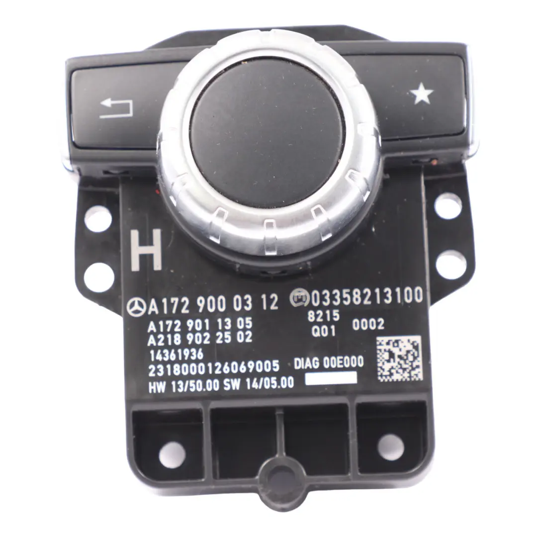 Audio Comand Bedienfeld Druckknopfschalter für Mercedes SLK R172 mit Teilenummer A1729000312 Mercedes SLK R172 Audio Comand Bedienfeld Druckknopfschalter - SKU A1729000312 - Teilenummer A1729000312