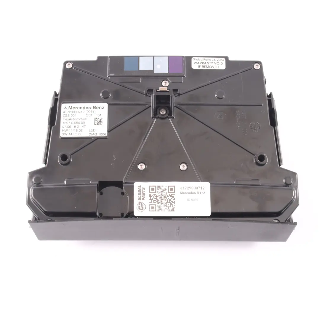 Roof Light Mercedes SLK R172 Interior Lamp Sunglasses Storage Black to with Part number A1729000712 Roof Light Mercedes SLK R172 Interior Lamp Sunglasses Storage Black - SKU A1729000712 - Part number A1729000712