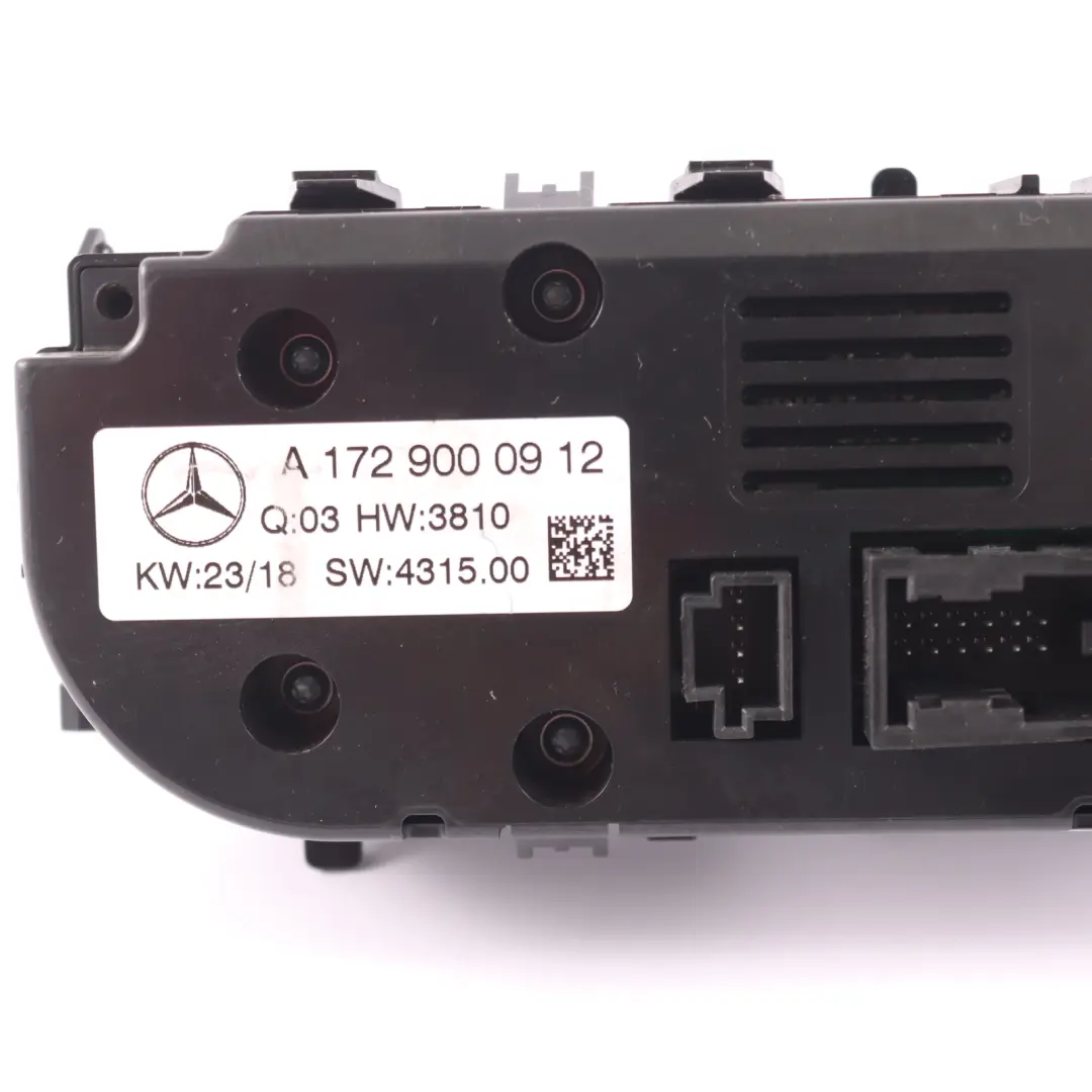  Interruttore AC Mercedes R172 Aria condizionata Pannello controllo - SKU A1729000912 - Numero di parte A1729000912