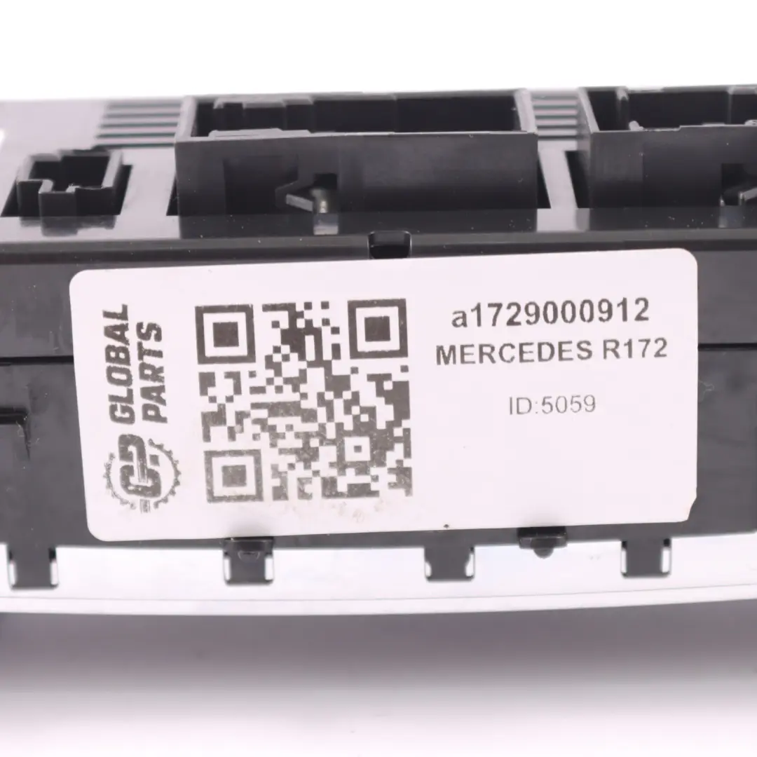 AC Switch Mercedes SLK R172 Air Conditioning Heater Control Panel - SKU A1729000912 - Part number A1729000912