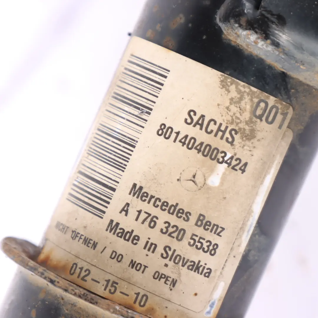 Strut Mercedes W176 AMG A45 Front Left N/S Suspension Shock Absorber to Spring with Part number A1763205538 Spring Strut Mercedes W176 AMG A45 Front Left N/S Suspension Shock Absorber - SKU A1763205538 - Part number A1763205538