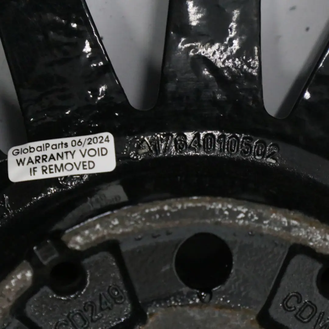 Alloy Rim 19" 16 Spoke ET:48 8J to Mercedes C117 W176 AMG Black Wheel with Part number A1764010502 Mercedes C117 W176 AMG Black Wheel Alloy Rim 19" 16 Spoke ET:48 8J - SKU A1764010502-3 - Part number A1764010502